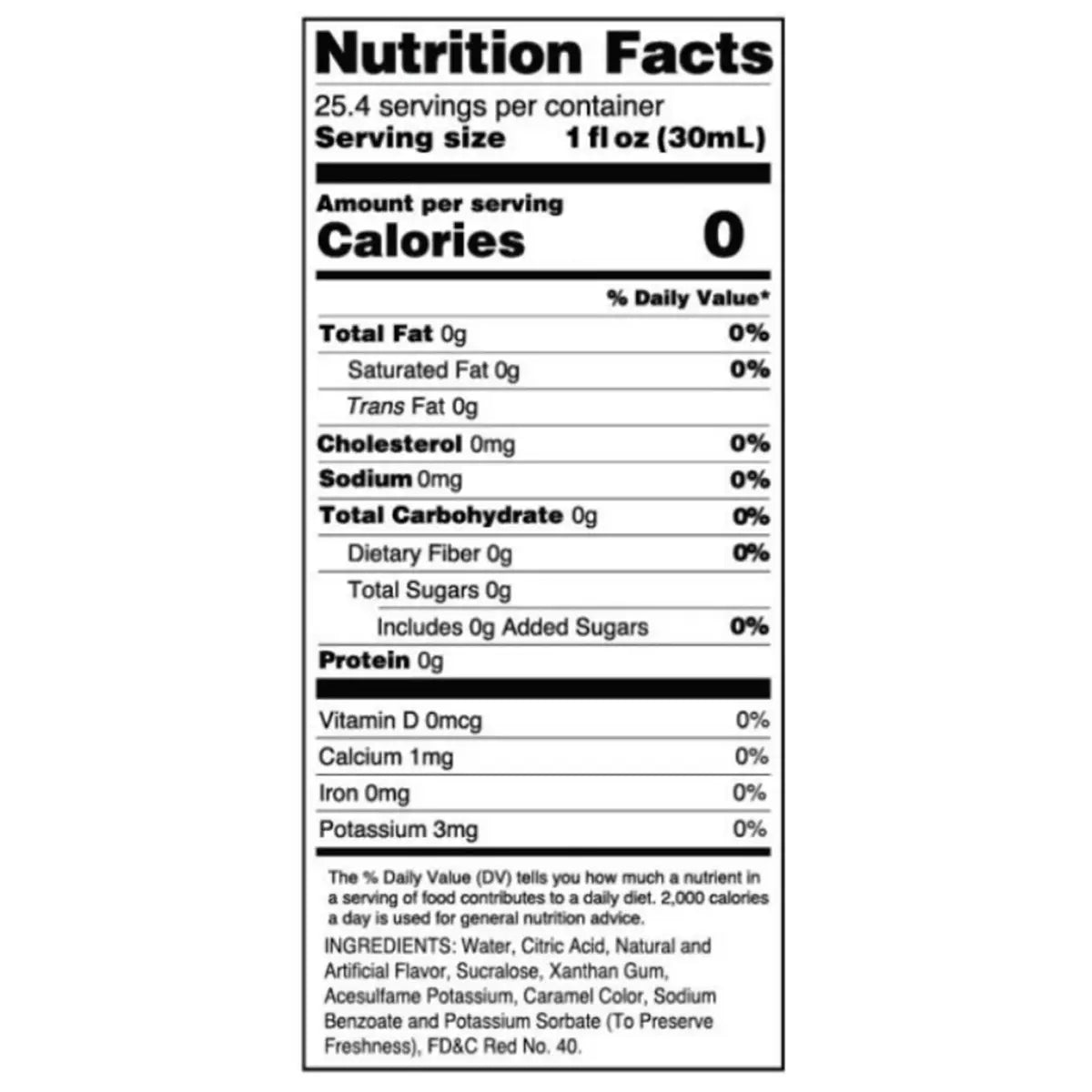 Skinny Syrups -Sugar Free Cherry Flavor Infusion Syrup