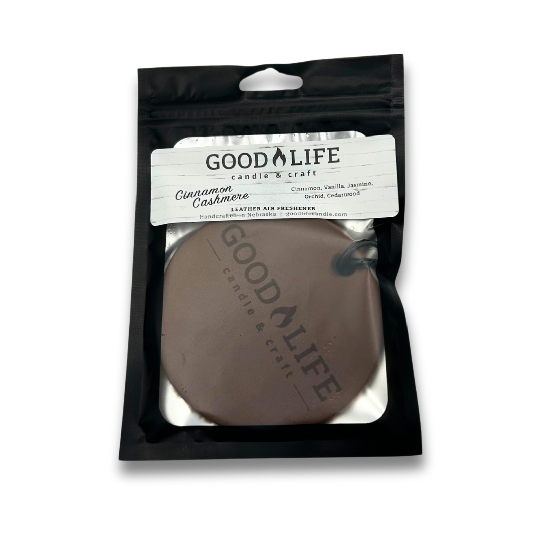 Cinnamon Cashmere Leather Air Freshener