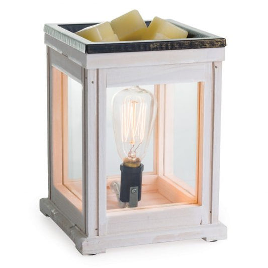 Weathered Wood Vintage Bulb Illumination Fragrance Wax Warmer
