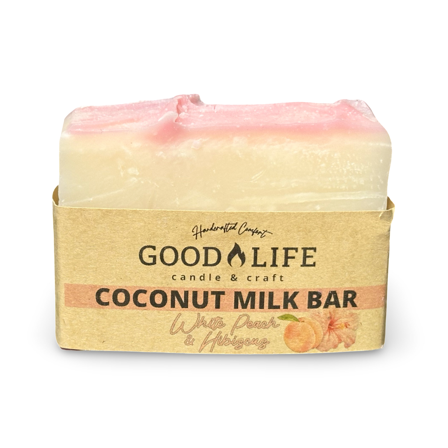 White Peach & Hibiscus Vegan Bar Soap