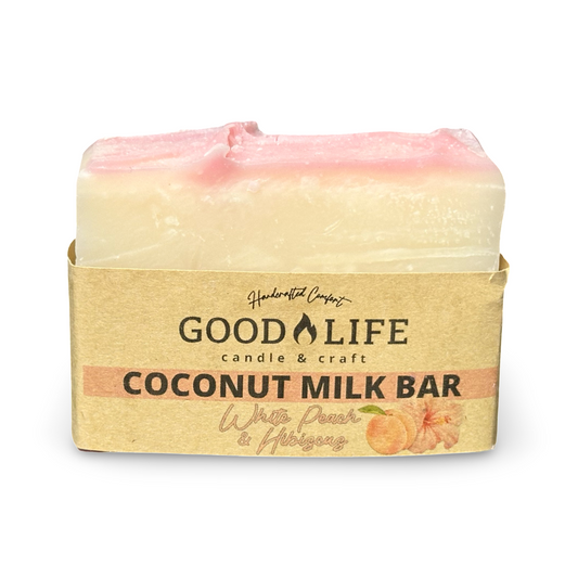 White Peach & Hibiscus Vegan Bar Soap