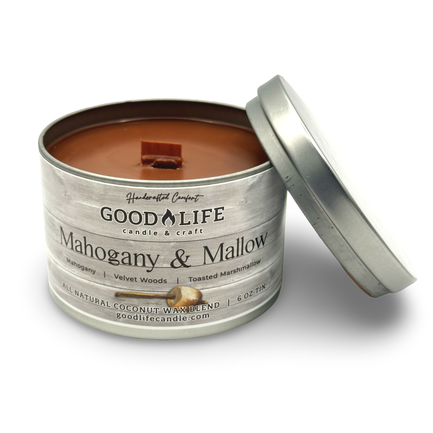 Mahogany & Mallow Scented Candle