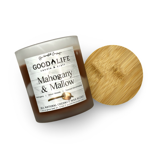Mahogany & Mallow Scented Candle