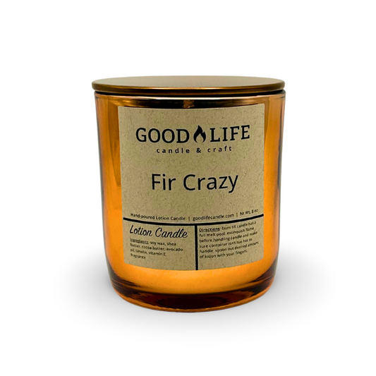 Fir Crazy Scented Lotion Candle