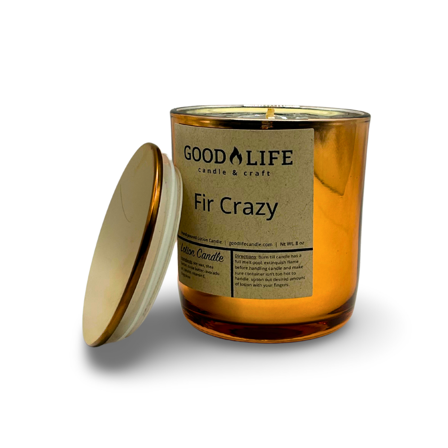 Fir Crazy Scented Lotion Candle
