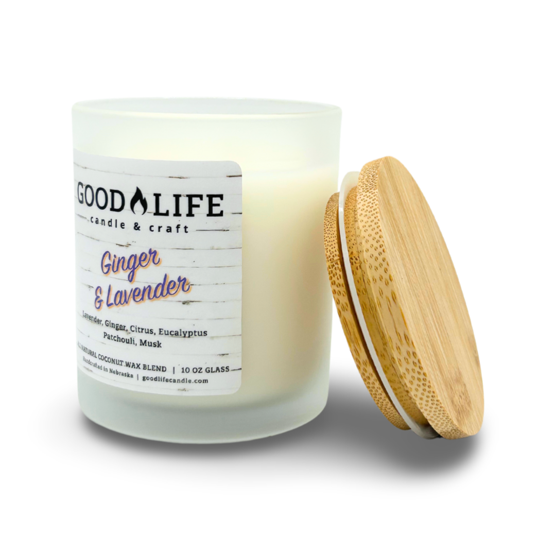Ginger & Lavender Scented Candle