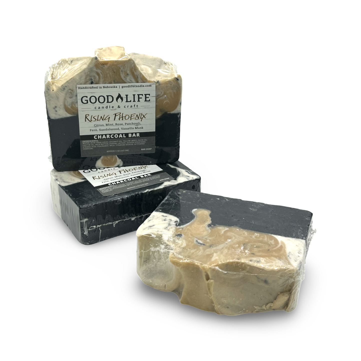 Rising Phoenix Bar Soap with Activated Charcoal