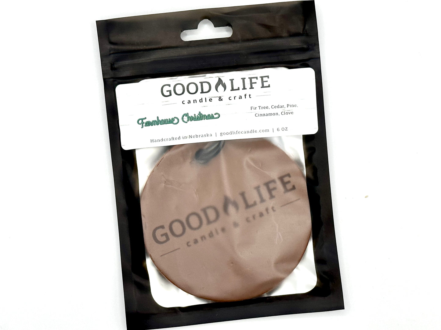 Farmhouse Christmas Scented Leather Air Freshener
