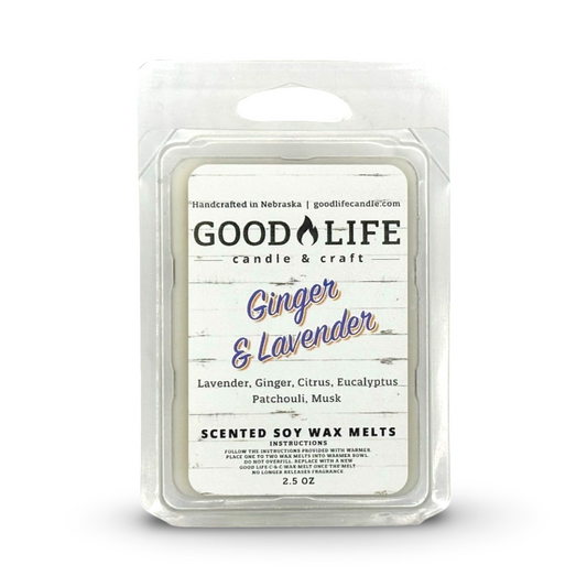 Ginger & Lavender Scented Soy Wax Melts