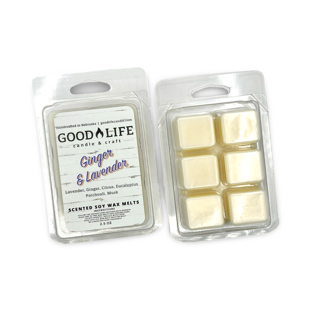 Ginger & Lavender Scented Soy Wax Melts