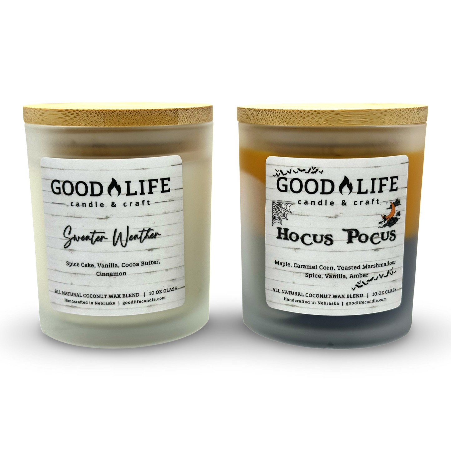 Pick 2 Fall/Winter 10 oz Glass Candle Bundle