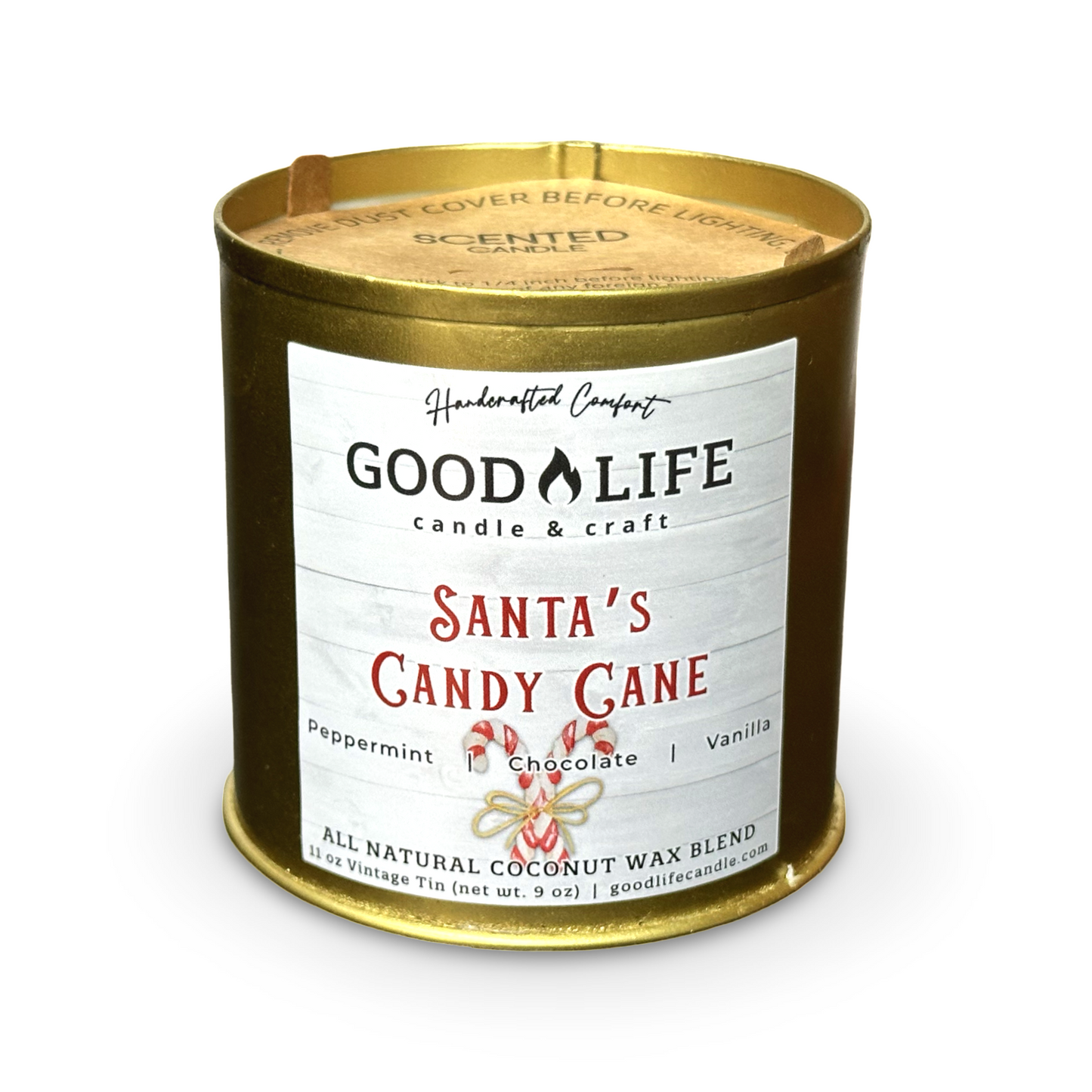 Santa's Candy Cane Scented Candle