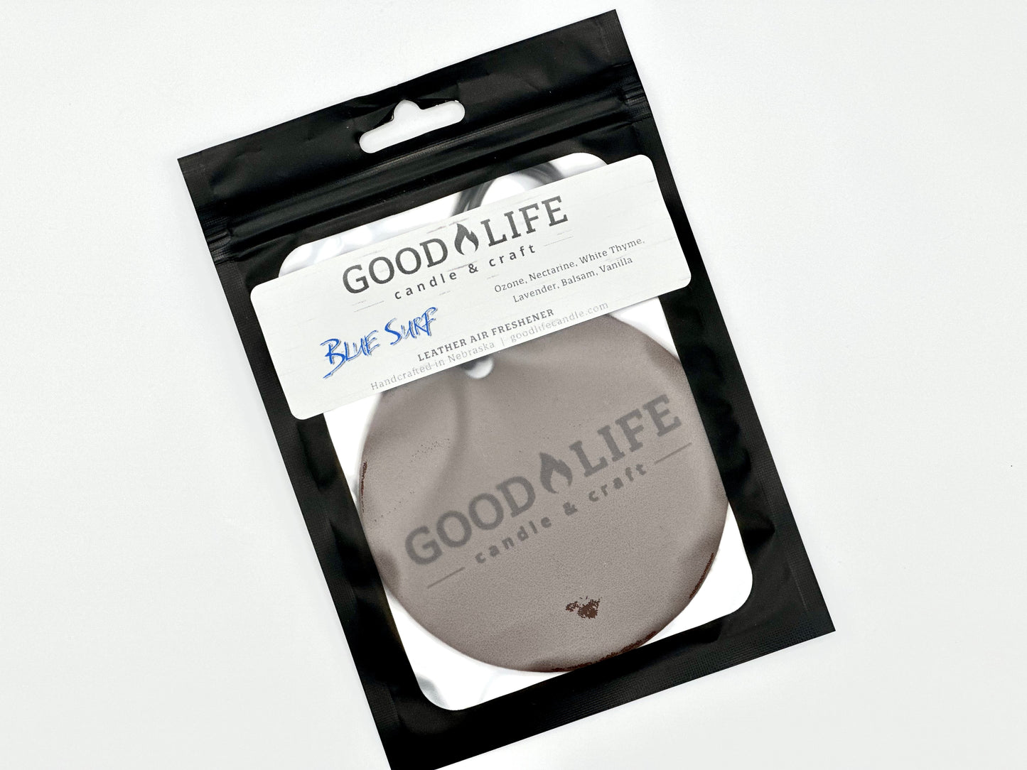 Blue Surf Scented Leather Air Freshener