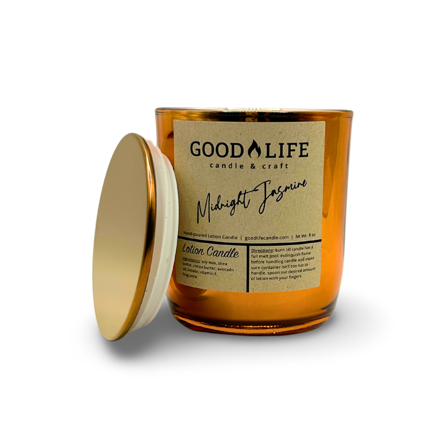 Midnight Jasmine Scented Lotion Candle