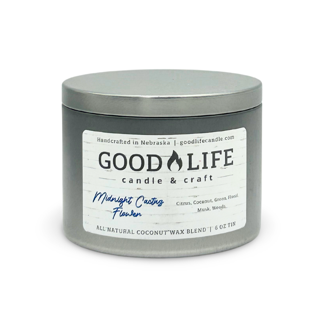 Midnight Cactus Flower Scented Candle