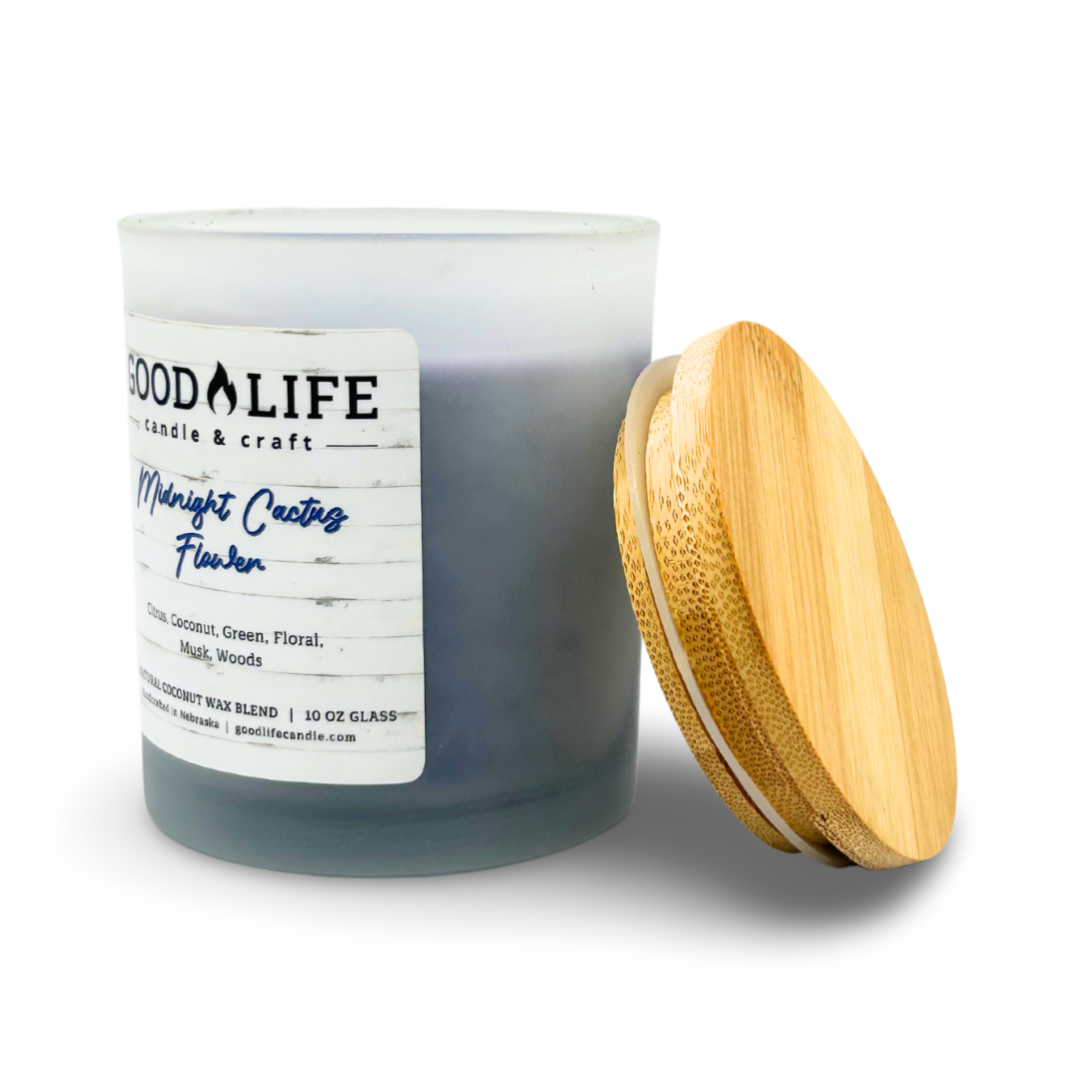 Midnight Cactus Flower Scented Candle