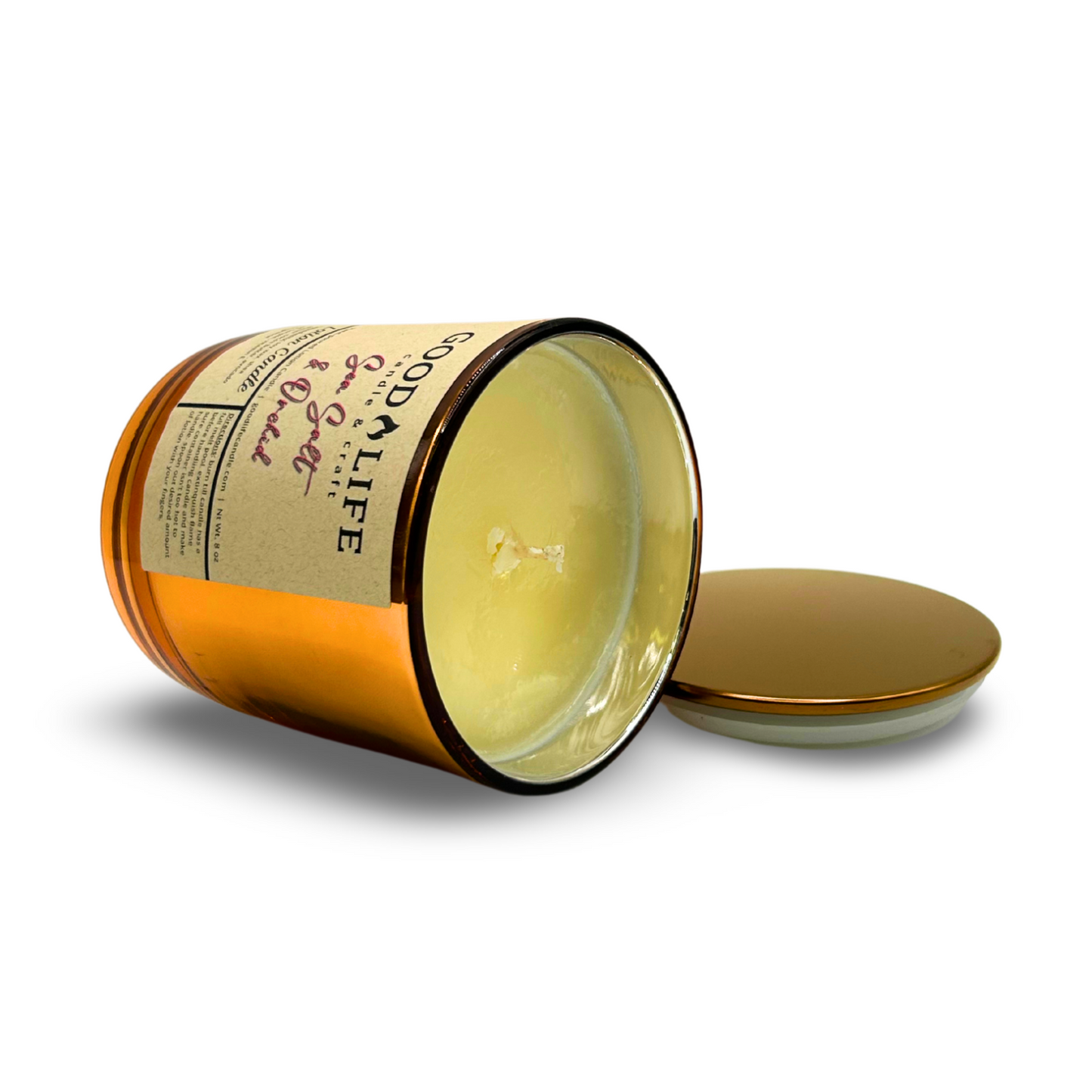 Sea Salt & Orchid Scented Lotion Candle