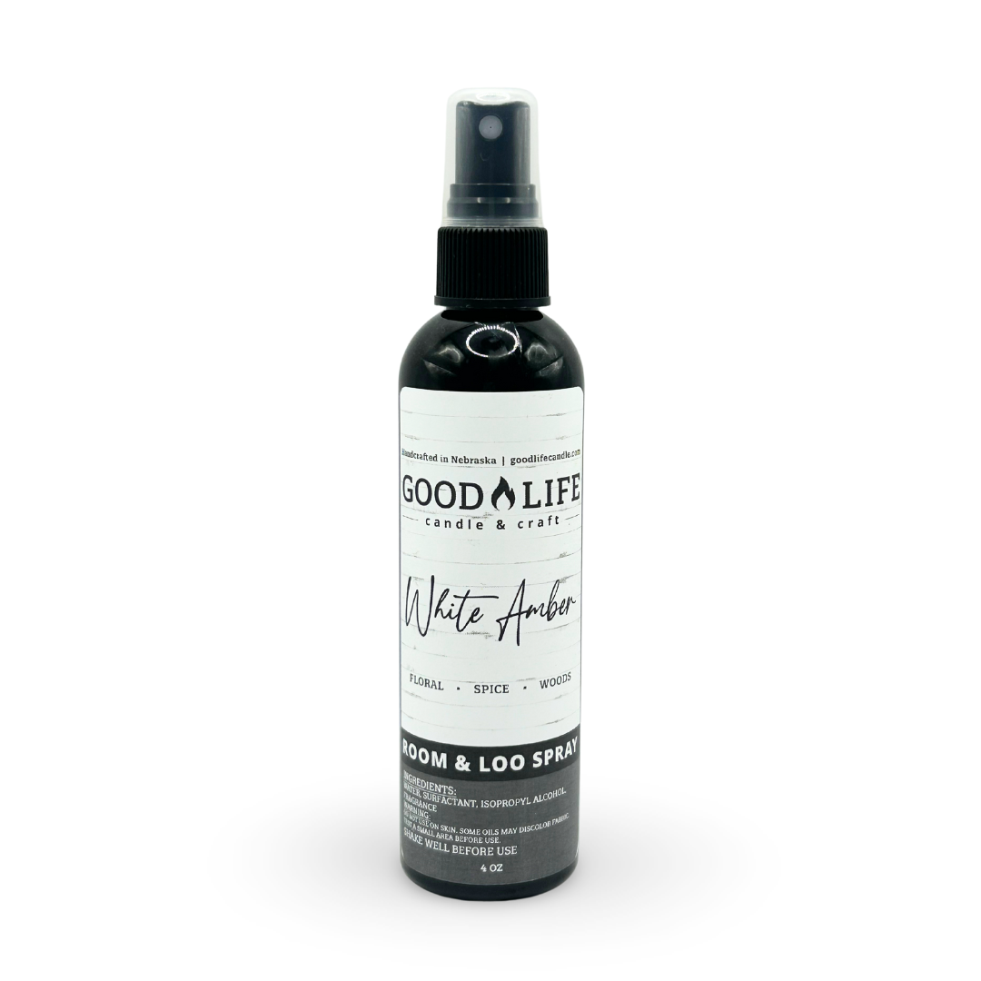 White Amber Room & Loo Spray - 4 oz