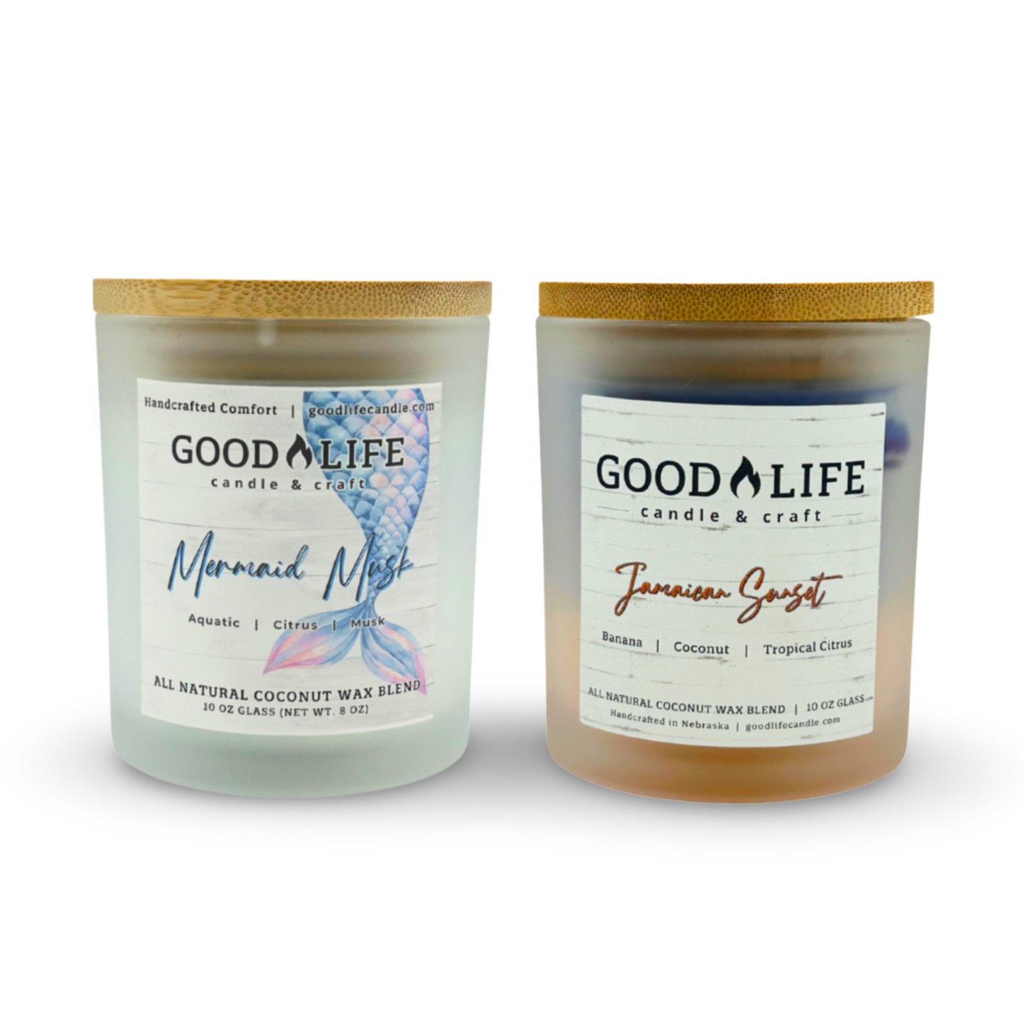 Pick 2 Beach Vibes Collection 10 oz Glass Candle Bundle