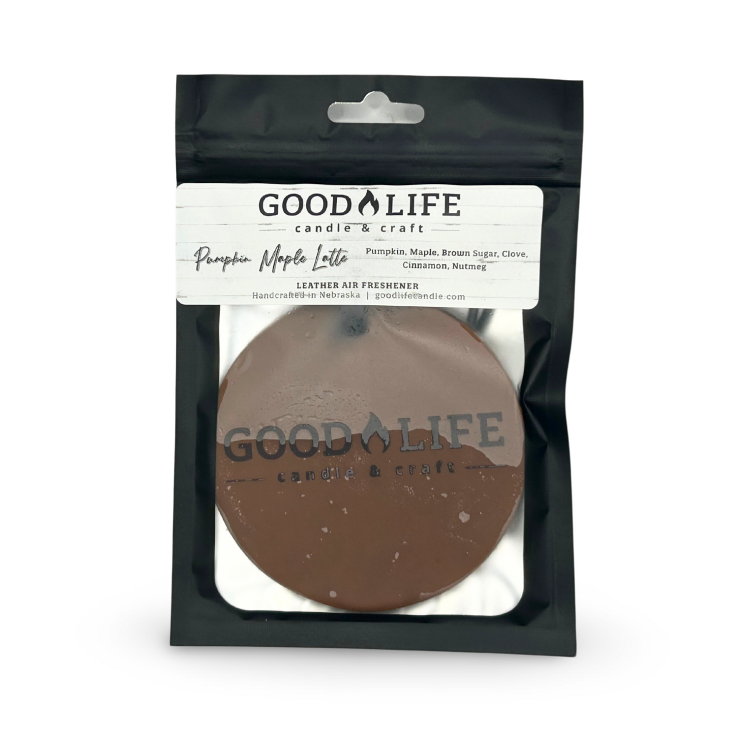 Pumpkin Maple Latte Leather Air Freshener