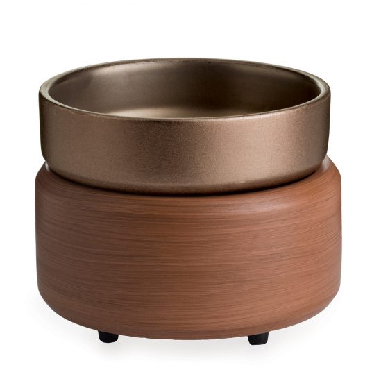 Pewter Walnut 2-In-1 Wax Warmer