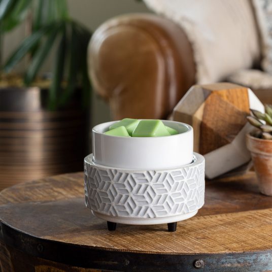 Stone Hexagon 2-In-1 Wax Warmer