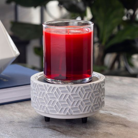 Stone Hexagon 2-In-1 Wax Warmer
