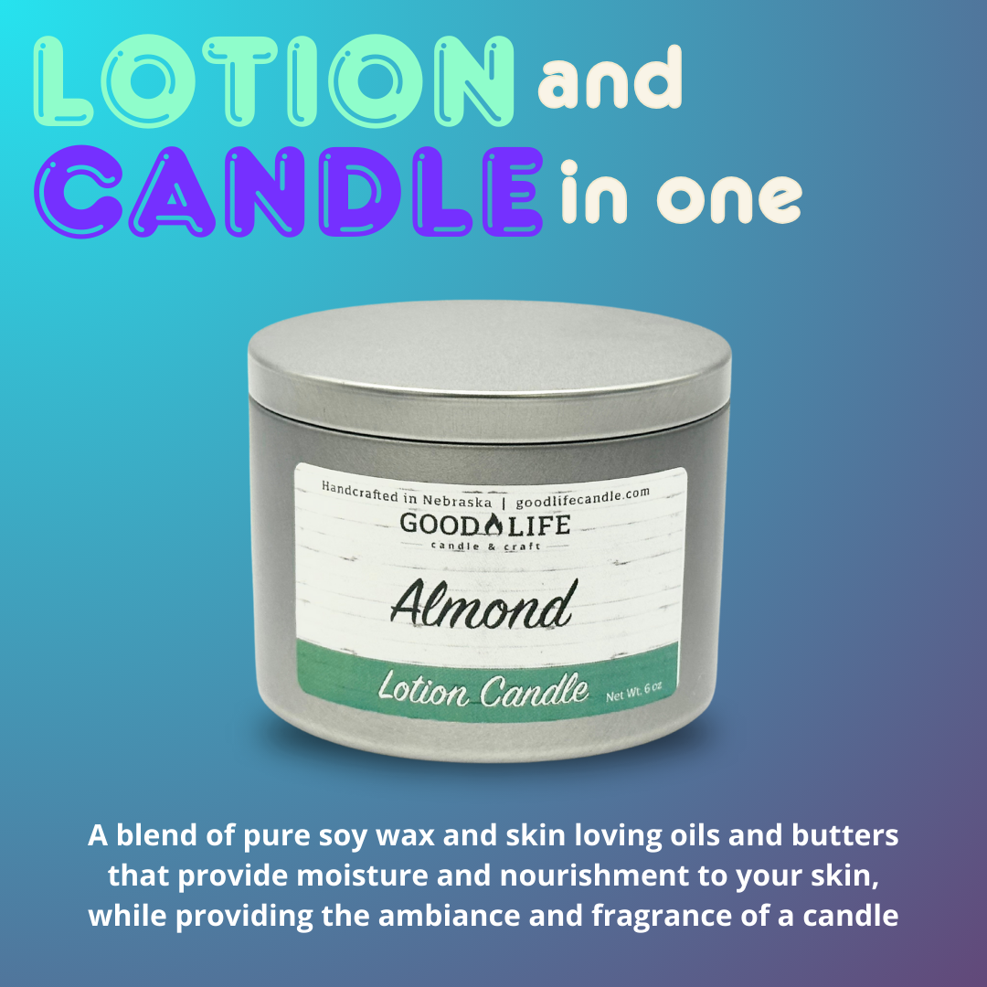 Lotion and candle in one | Good Life Candle & Craft, Ralston, NE