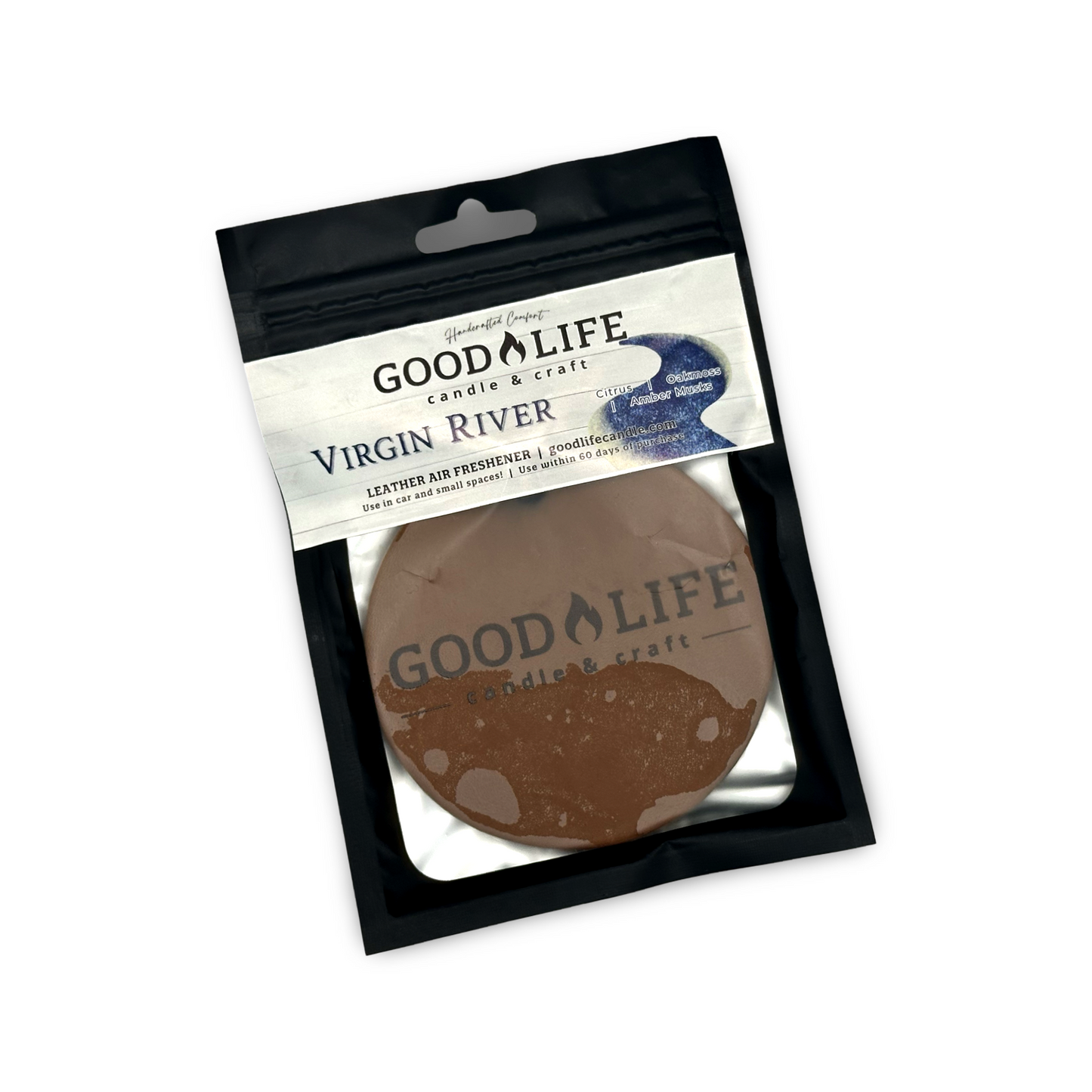 Virgin River Leather Air Freshener