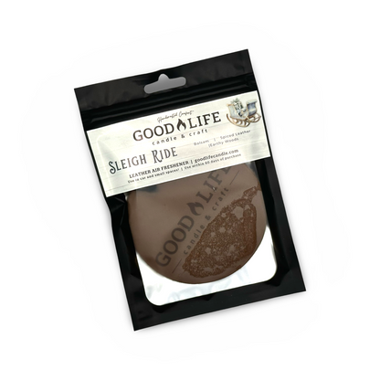 Sleigh Ride Scented Leather Air Freshener