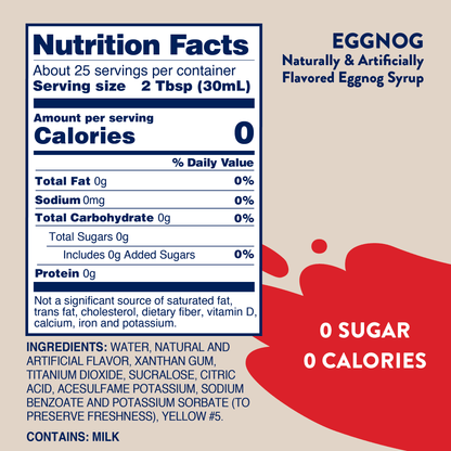 Sugar Free Eggnog Syrup