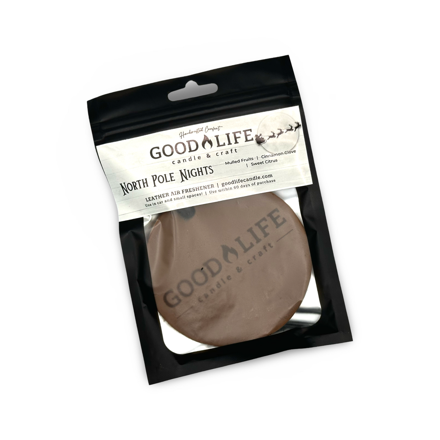 North Pole Nights Leather Air Freshener