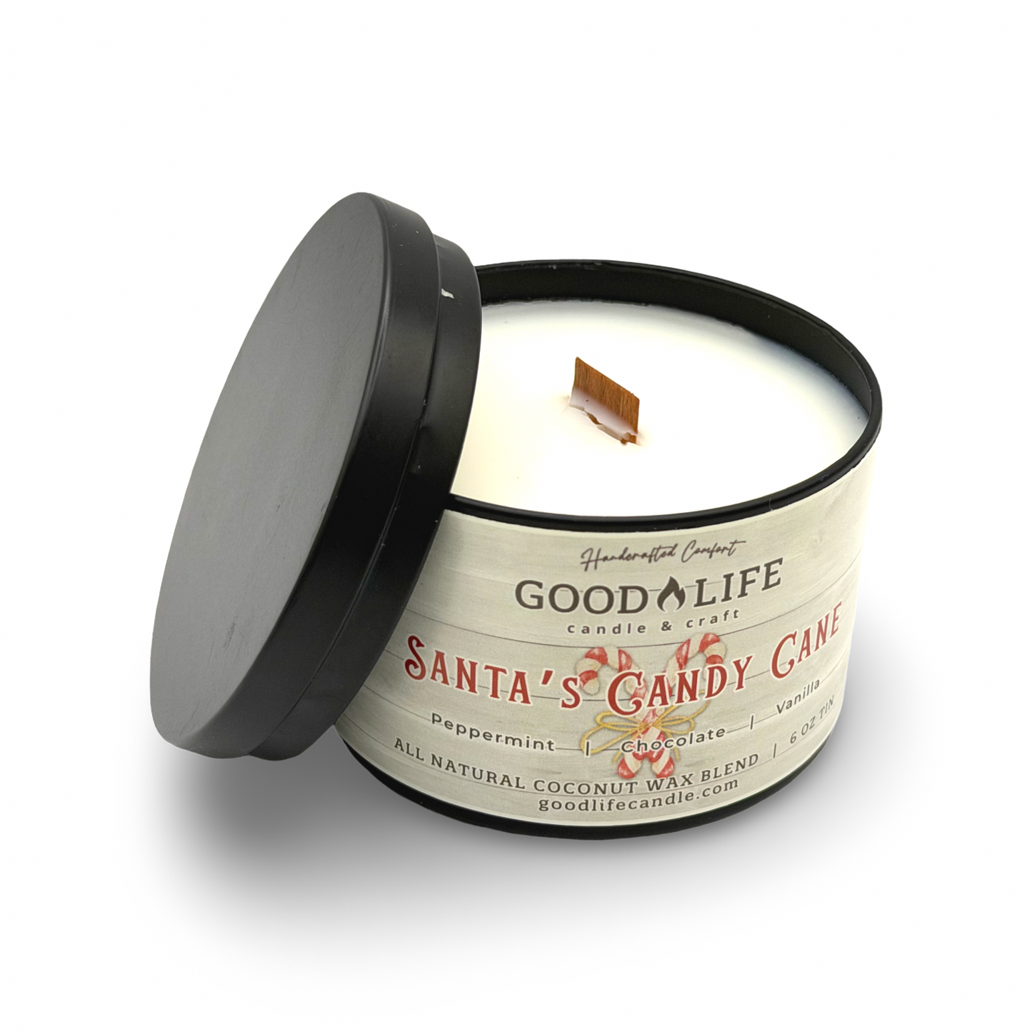 Santa's Candy Cane Scented Candle