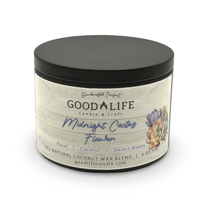 Midnight Cactus Flower Scented Candle
