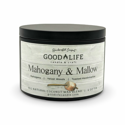Mahogany & Mallow Scented Candle