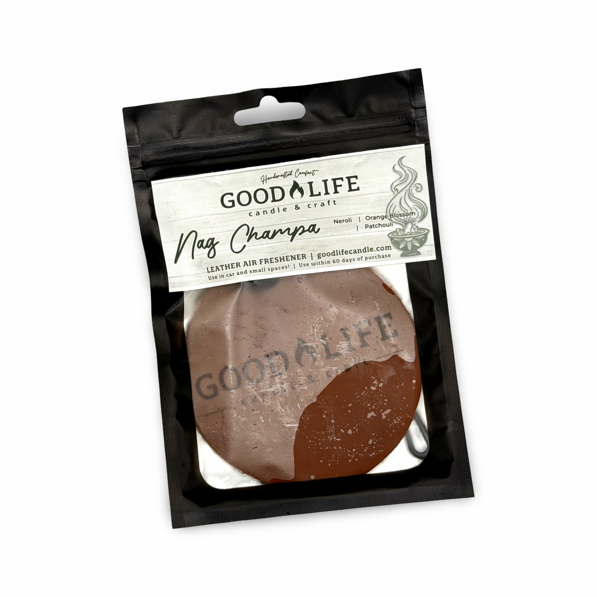 Nag Champa Scented Leather Air Freshener