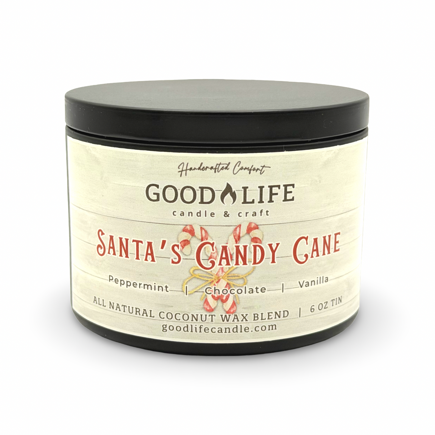 Santa's Candy Cane Scented Candle