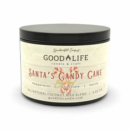 Santa's Candy Cane Scented Candle