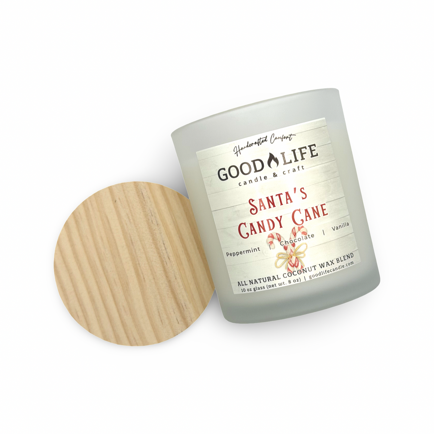 Santa's Candy Cane Scented Candle