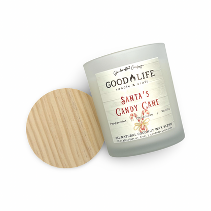 Santa's Candy Cane Scented Candle