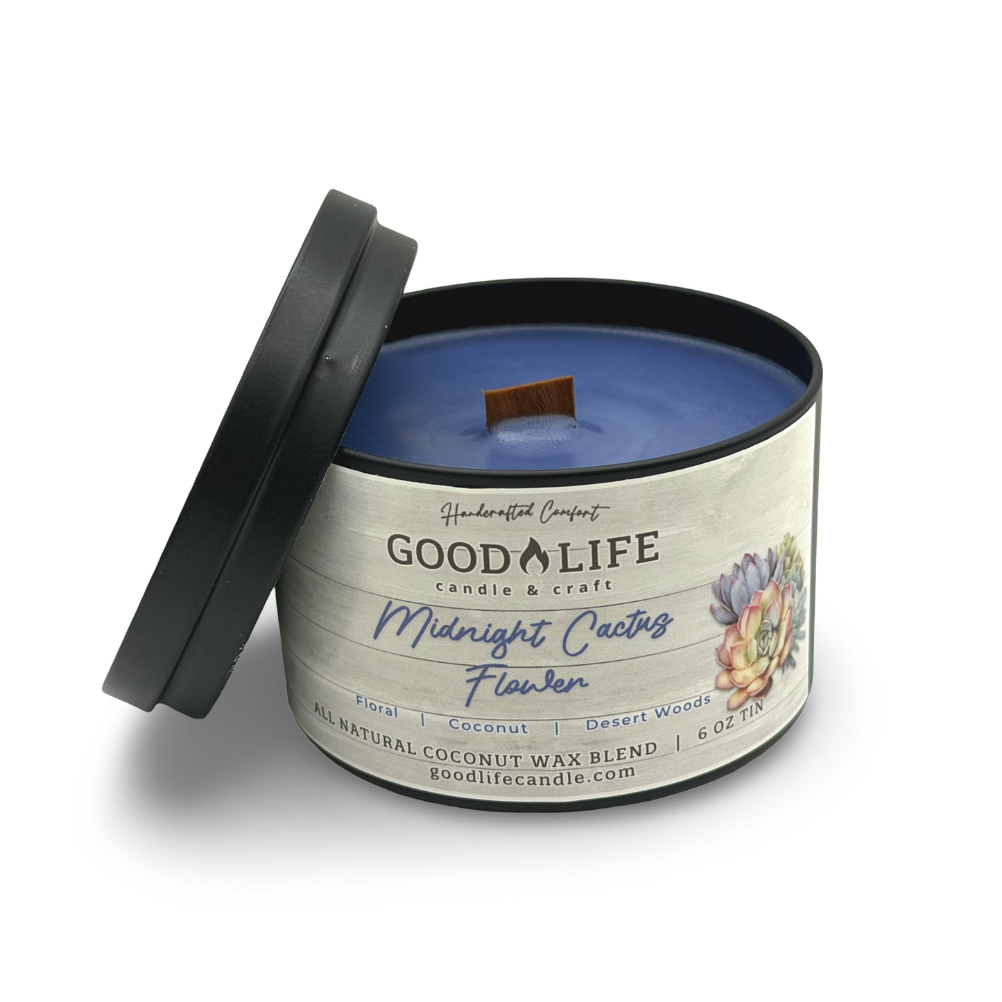 Midnight Cactus Flower Scented Candle