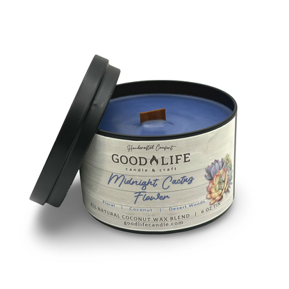 Midnight Cactus Flower Scented Candle
