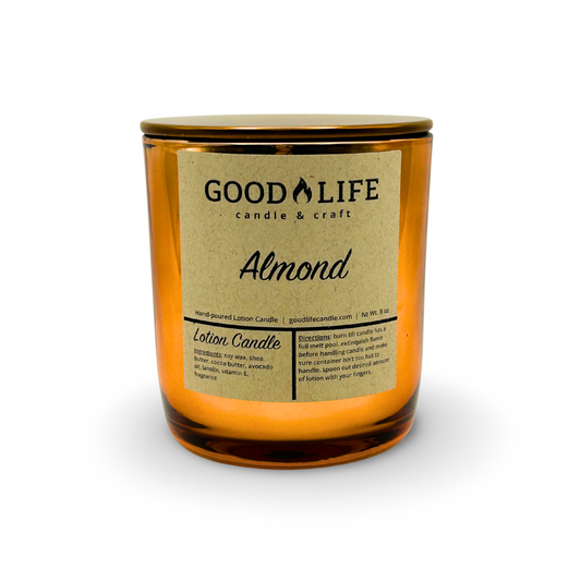 Almond Scented Lotion Candle