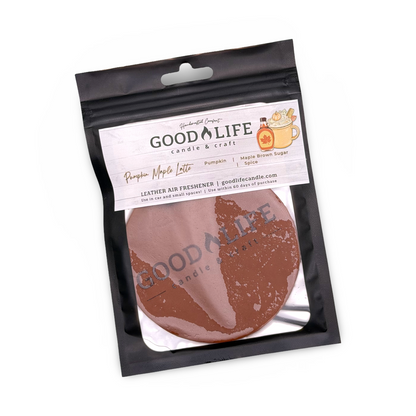 Pumpkin Maple Latte Leather Air Freshener