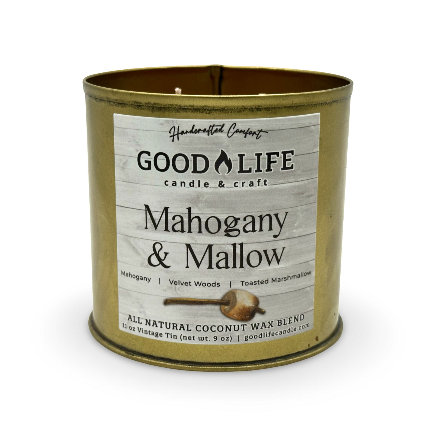 Mahogany & Mallow Scented Candle