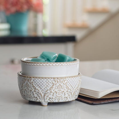 Vintage White 2-In-1 Classic Fragrance Wax Warmer