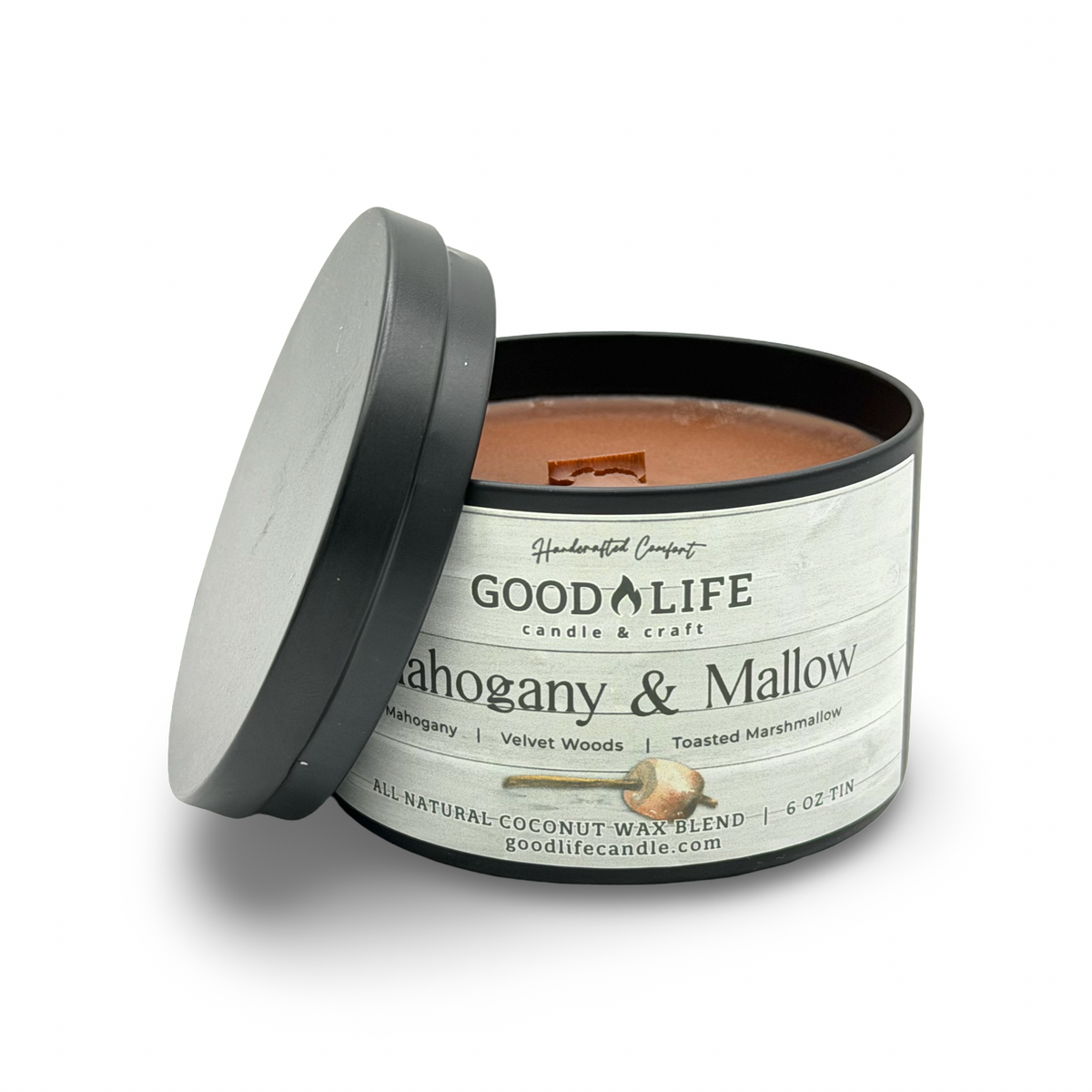 Mahogany & Mallow Scented Candle