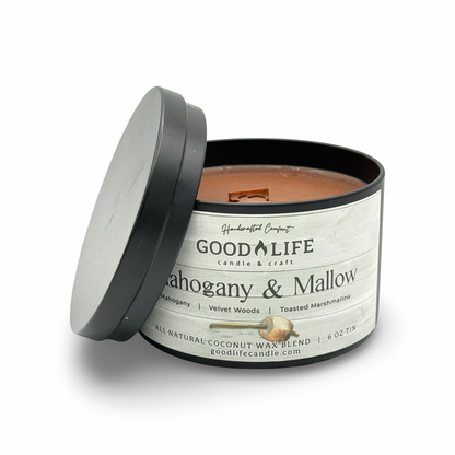 Mahogany & Mallow Scented Candle