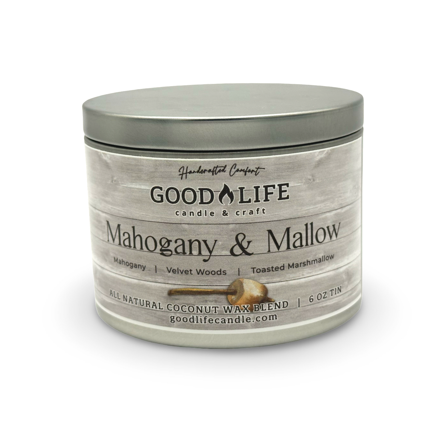 Mahogany & Mallow Scented Candle