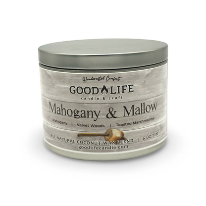 Mahogany & Mallow Scented Candle